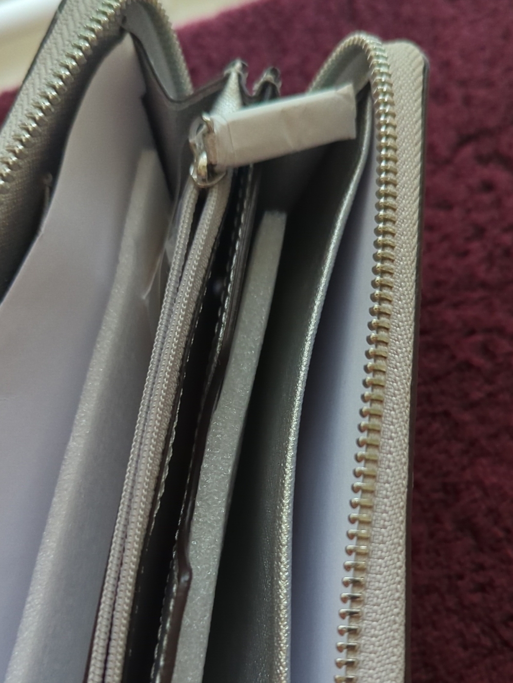 Michael Kors Gray and Silver MK Zip Wristlet New With Tags... - Picture 5 of 12